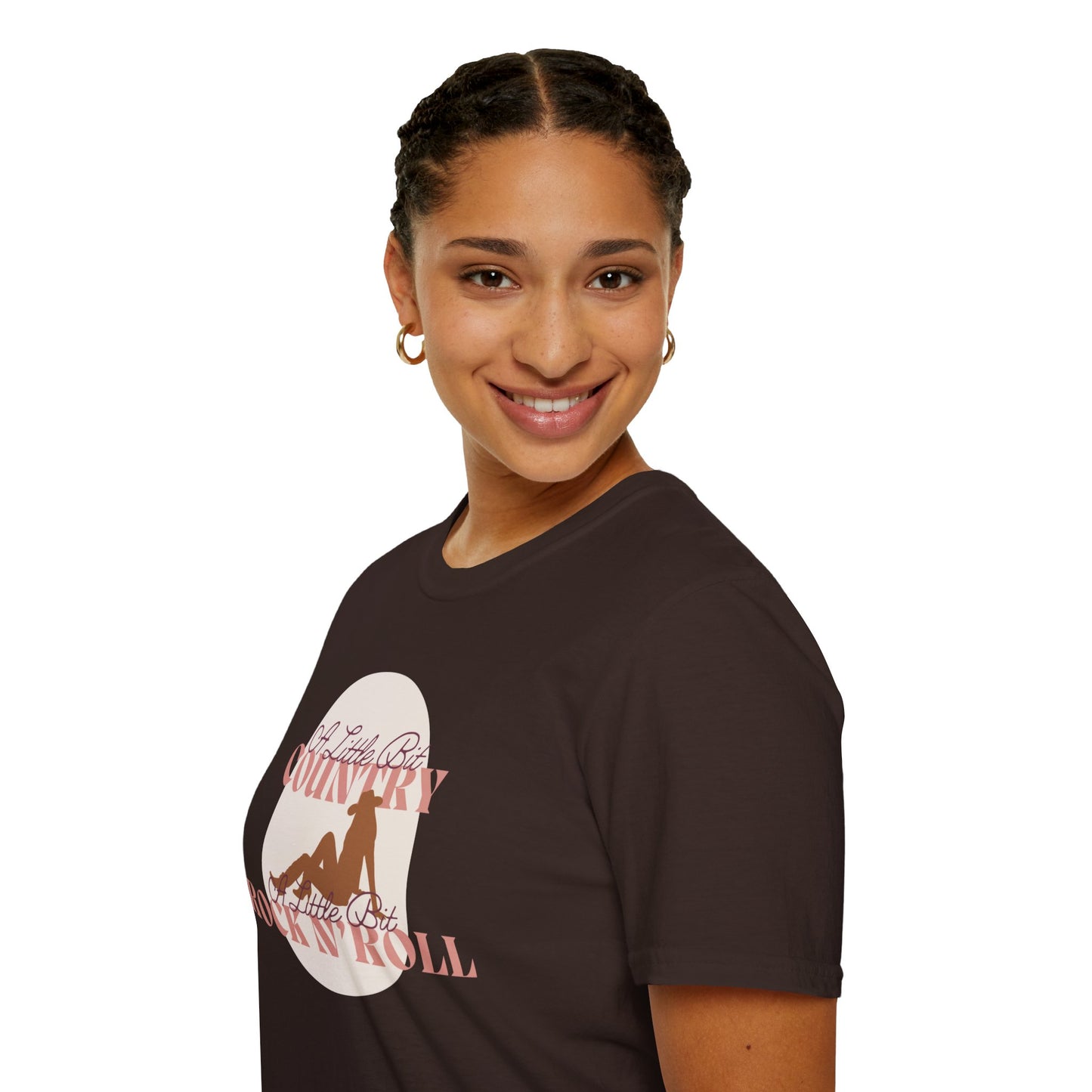 Little Bit Country, Little Bit Rock 'n Roll Cowgirl T-Shirt: Edgy Western Charm