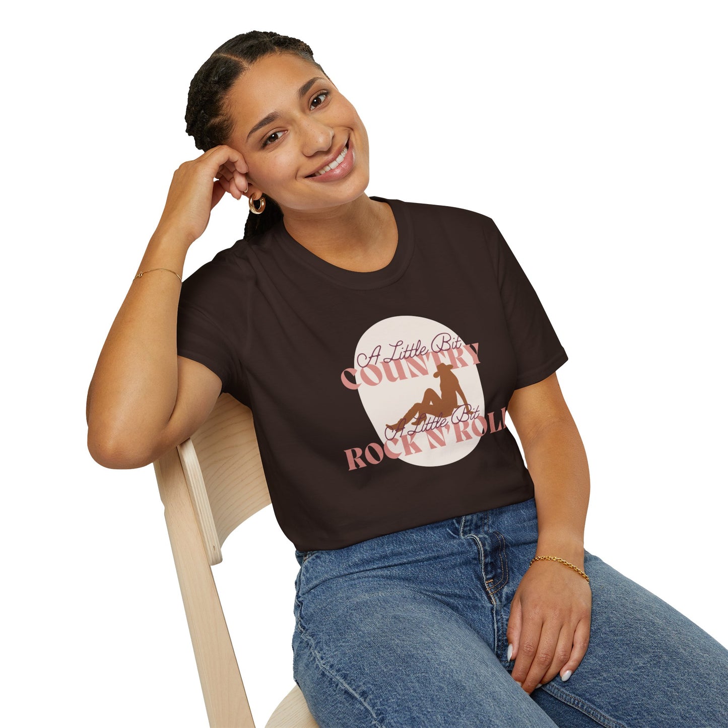 Little Bit Country, Little Bit Rock 'n Roll Cowgirl T-Shirt: Edgy Western Charm