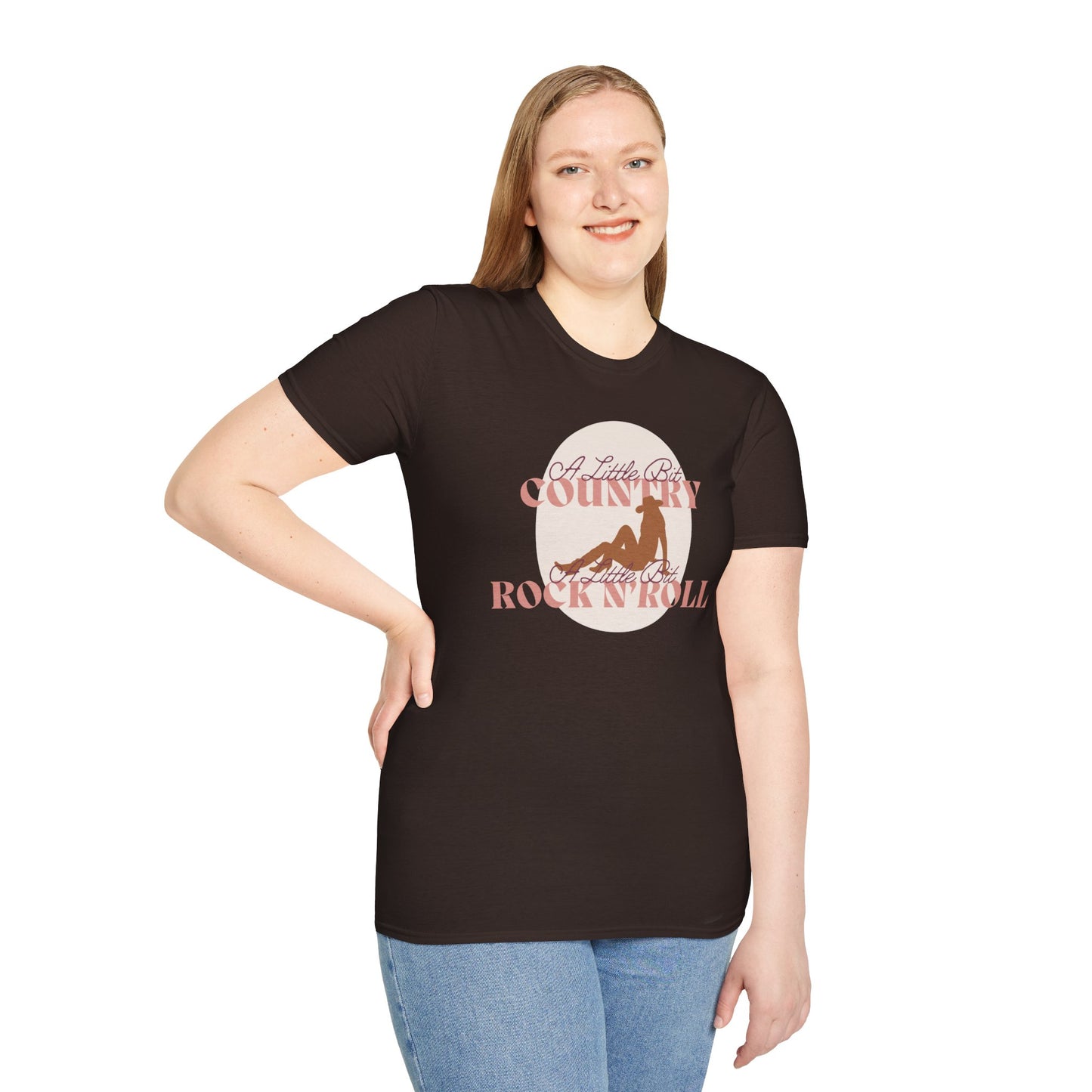 Little Bit Country, Little Bit Rock 'n Roll Cowgirl T-Shirt: Edgy Western Charm