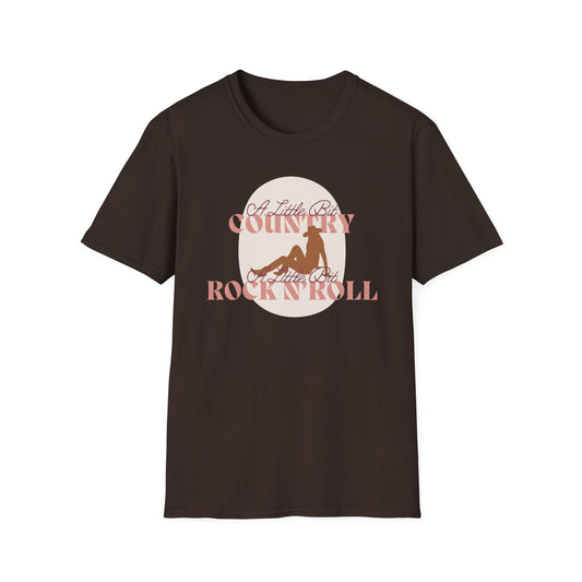 Little Bit Country, Little Bit Rock 'n Roll Cowgirl T-Shirt: Edgy Western Charm